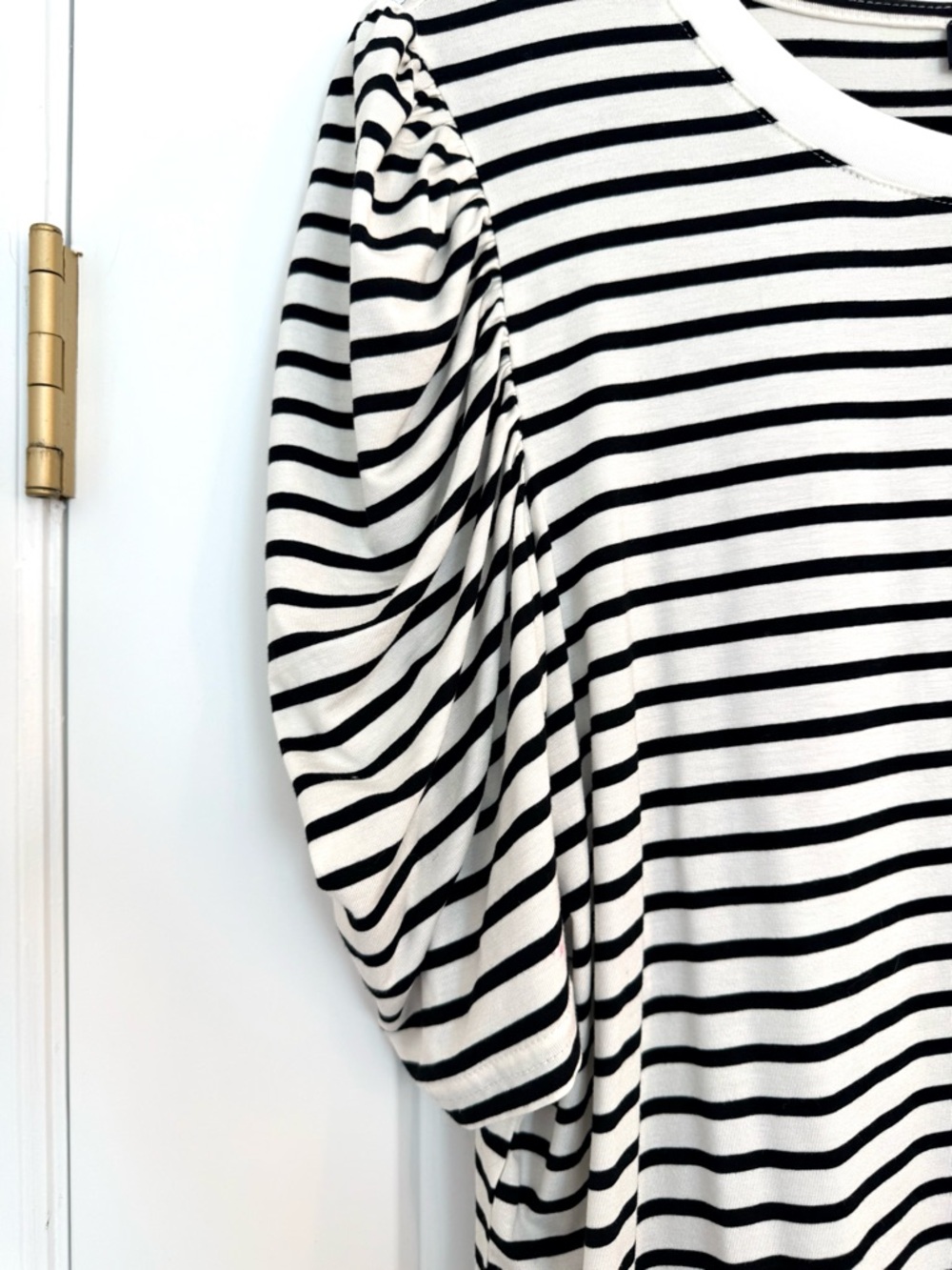 Modern Works Puff Sleeve Striped Tee - Picture 4 of 7